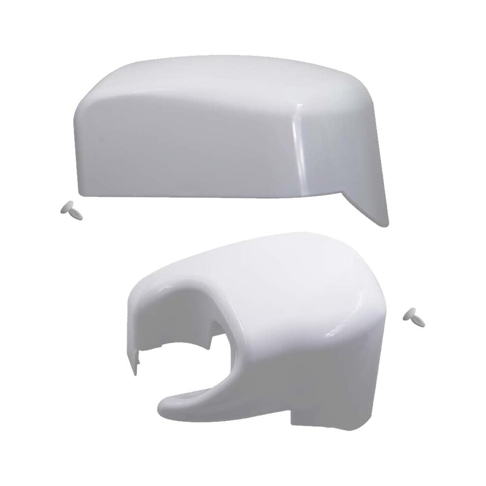 Cantondz Awning End Caps Cover 98655-014 Compatible With Fiamma F45i Motorhome Caravan Left/Right Awning Corner Covers White 5051226442261