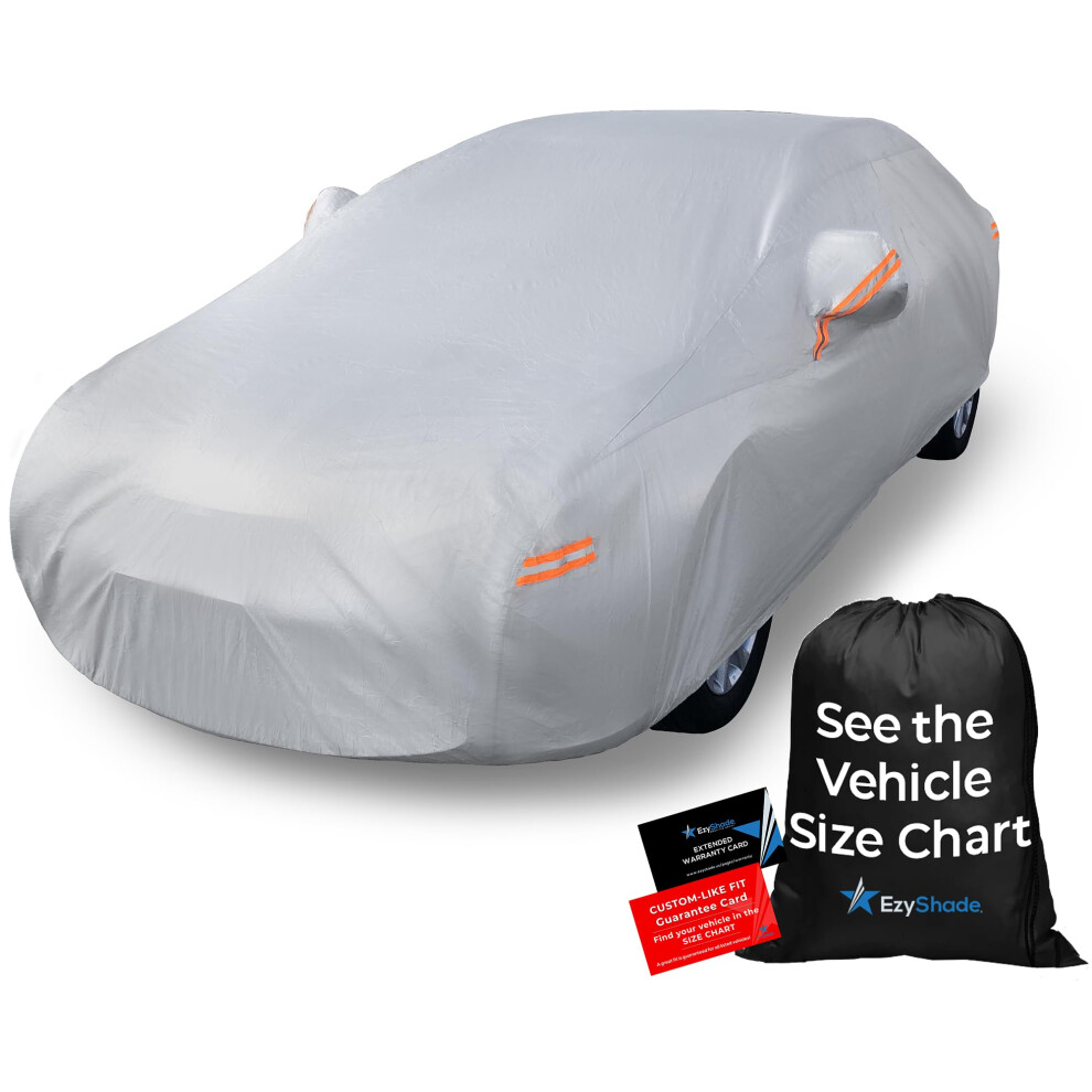 Ezyshade 10-Layer Car Cover - Waterproof All Weather Protection For Automobiles. Full Exterior Covers For Sedan, Hatch, Suv. Size A2 (See Size Chart) 5051226475764