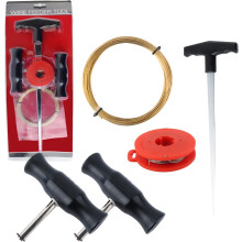 QKTYB Windscreen Chip Repair Kit Windshield Removal Tools Kit Windscreen Window Glass Cutting Wire W/Handles for Car Tool Kit 5Universal windshield