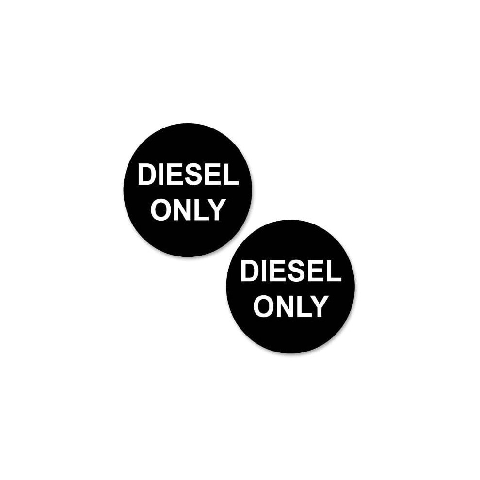 Gift Island Diesel Only Decal Stickers (50Mm), Pack Of 4 - Reminder Diesel Sticker For Fuel Cap - Fuel Reminder For Diesel Tank 5051226437137