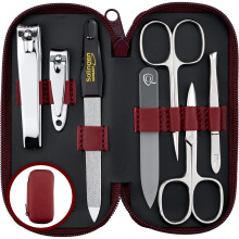 marQus Manicure Sets for Women & Men from Solingen Germany with glass nail file - Quality Grooming Kit Incl. Nail Clippers & glass nail file, Nail Kit