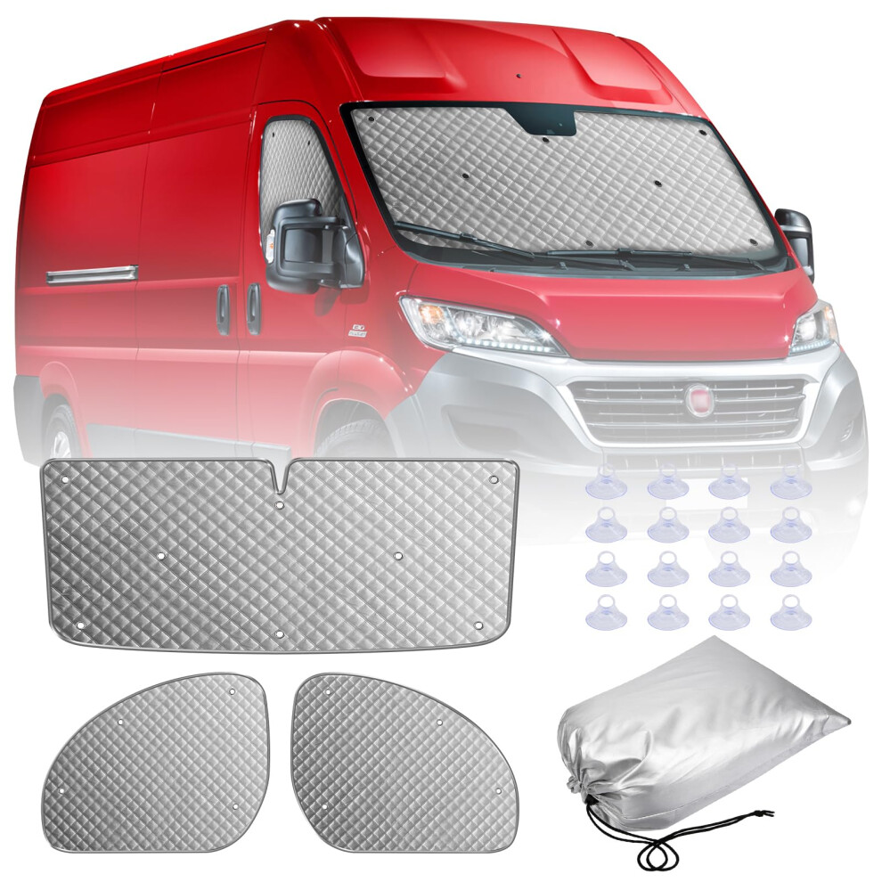 Maxearn Internal Thermal Blind Set For 06-24 Fiat Ducato, 3Pcs 5000157469014
