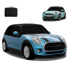 MaxEarn Half Car Cover for BMW Mini Cooper Cabrio Convertible R52 R57 F57 2005-2023, 600D Oxford Fabric Tailored Soft Top Roof Protector Cover
