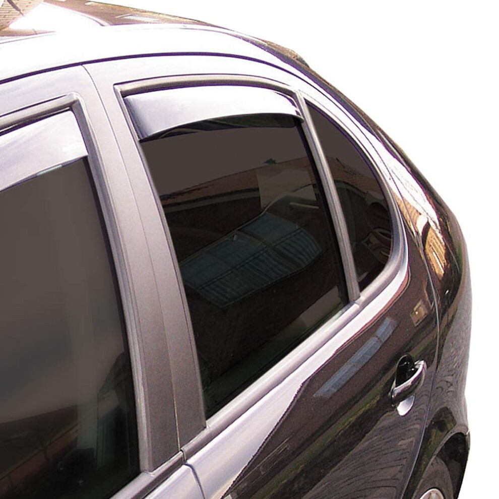 Climair Window Visors Master (Rear) Compatible With Hyundai Tucson 2015-2020, Dark/Black 5051226486234