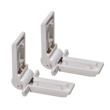YUCKMZ 2PCS Fridge Freezer Door Hinge Compatible with Dometic Fridge Freezer Compartment Hinge White Caravan Motorhome 2412125011