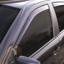 ClimAir Window Visors Dark compatible with Nissan Qashqai II 2014-2020, Black