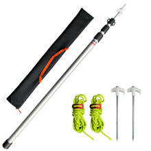 Dulepax RV Awning Adjustable Poles One-Set Aluminum Tent Rods 90-230cm for Tarp, Canopy, Awning, Camping Shelter