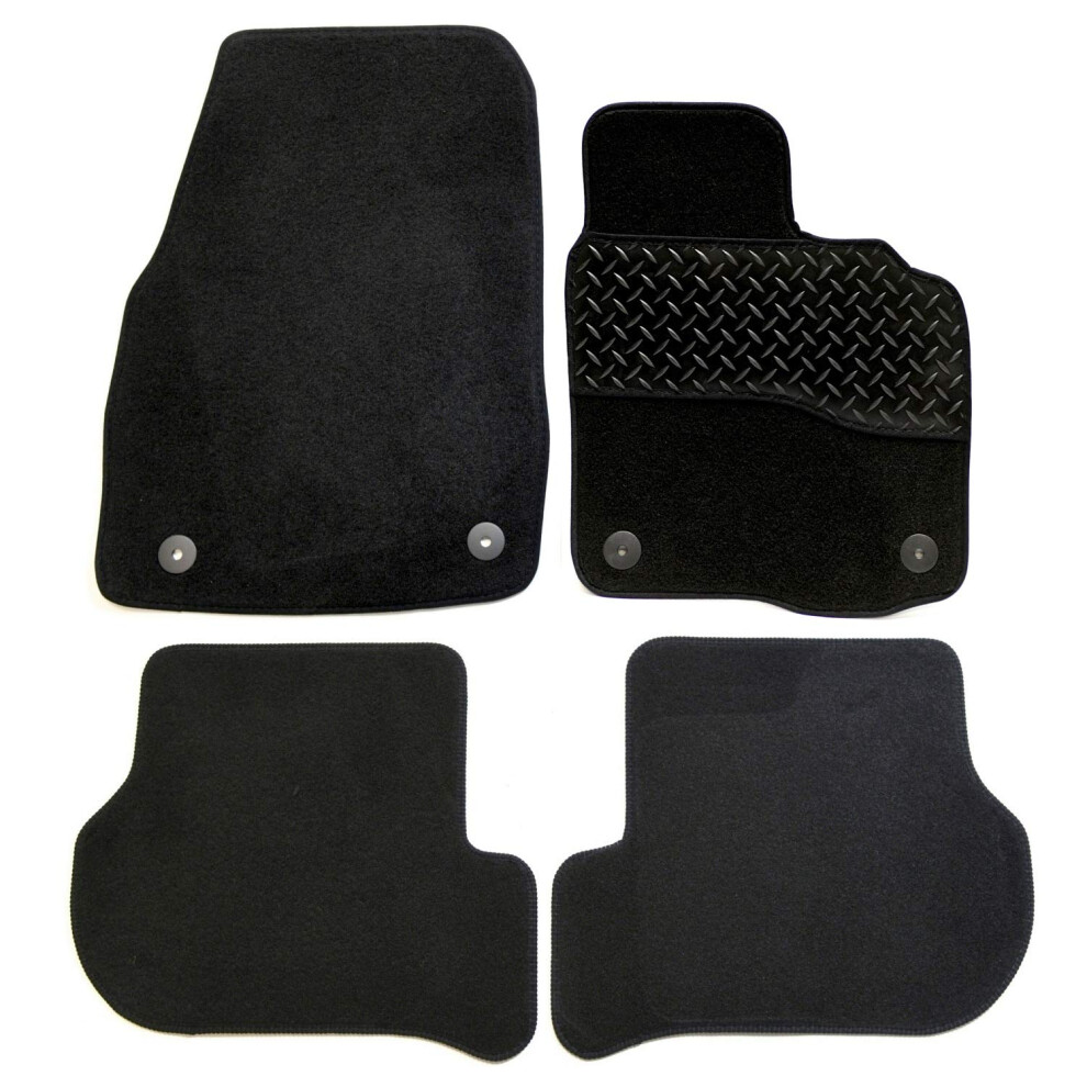Sakura Ww8147 Tailored Mats, Ford Focus 2015-18 Rubber Heelpad, Trim Black 5051226464560