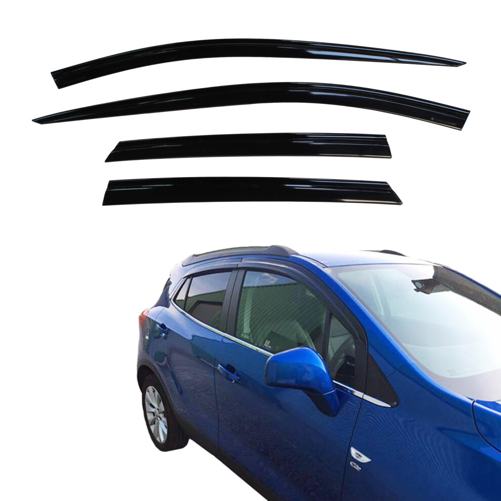 Auto Clover Wind Deflectors Set For Vauxhall Opel Mokka (4 Pieces) 5051226487873