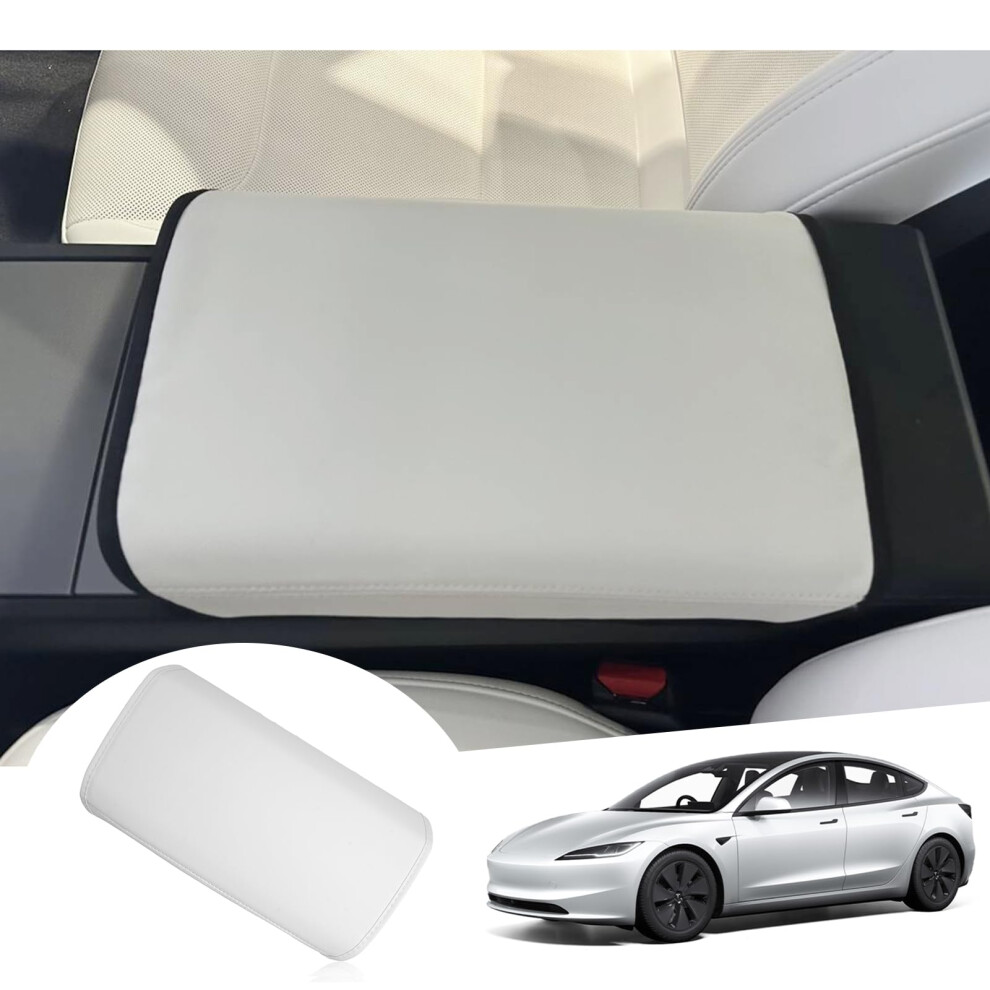 [New 2024] Gafat Tesla Model 3 2024 2025 Centre Console Armrest Cover, Tesla Model 3 Highland Centre Console Armrest Protection Pu Microfiber Leather 5051226490620