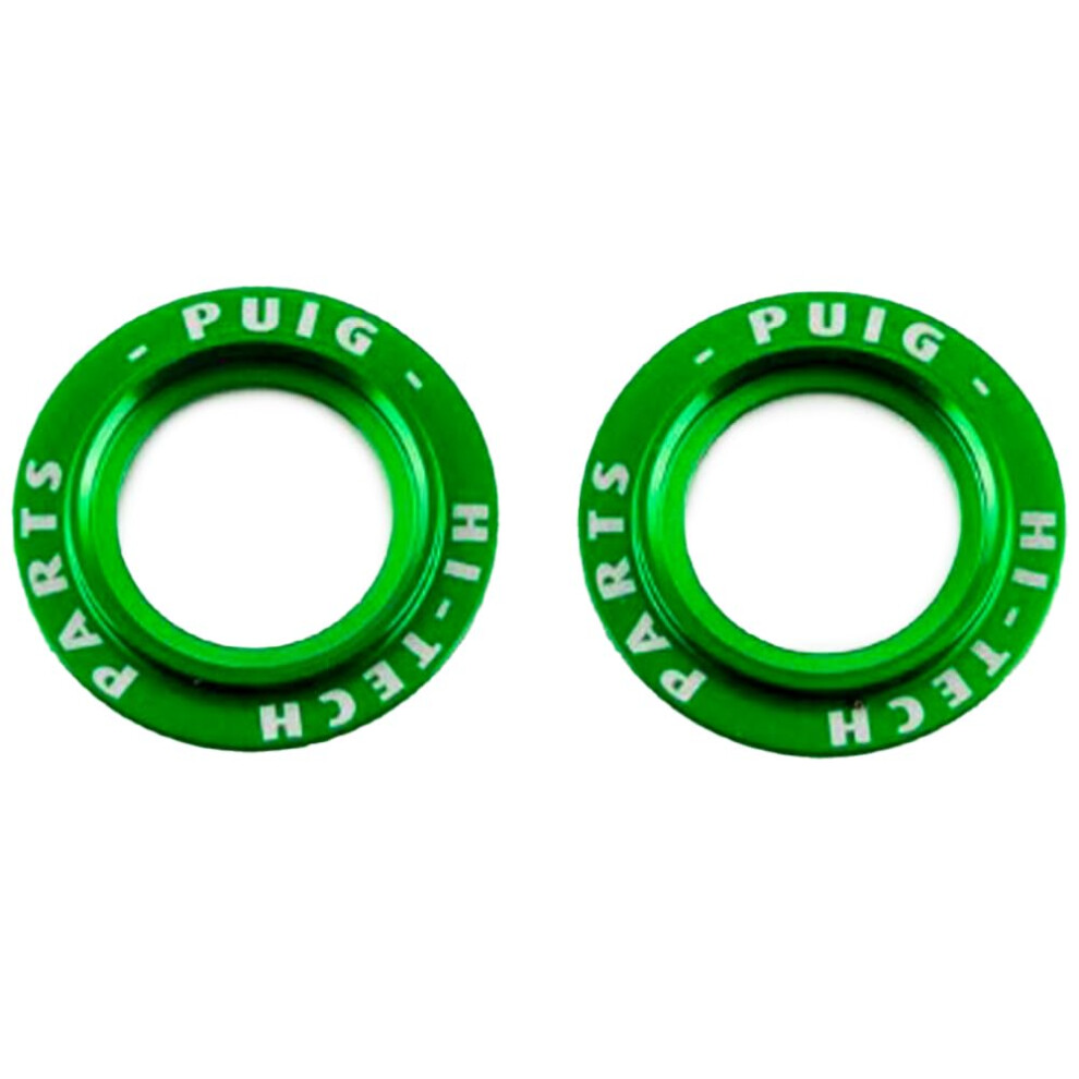 Puig Anodized Aluminum Rings Set 20025V For Phb19 Axle Slider Green 5051226490019