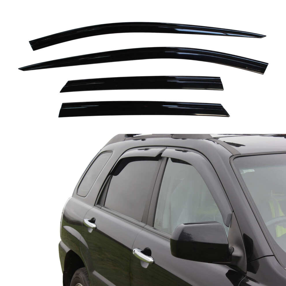 Autoclover Wind Deflectors Set For Kia Sportage 2004-2009 (4 Pieces) 5051226488269