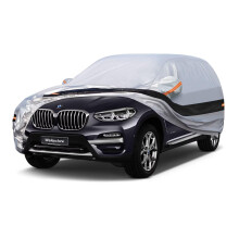 Weleyclore SUV Car Cover Waterproof Breathable,100% Waterproof Outdoor 4X4 Car Covers Rain Snow UV Protection.Custom Fit for BMW X3,Mercedes Benz GLC