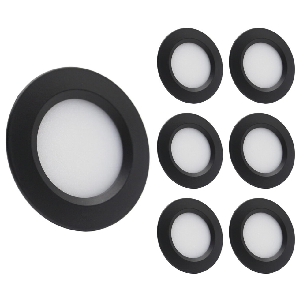 Sepzlly 12V Campervan Recessed Led Mount Ceiling Lights 6Pcs Dimmable 3W 3000K Warm Spot Lights For T4 T5 Caravan Boat Yacht Motorhome Cabin White 5051226444562