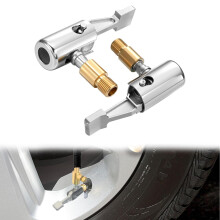 AIWXEEU 2 Pcs Tire Air Chucks, Lock on Air Chuck, Tire Inflation Accessories, Tyre Inflator Adaptor for Motorcycles, Bike, Truck