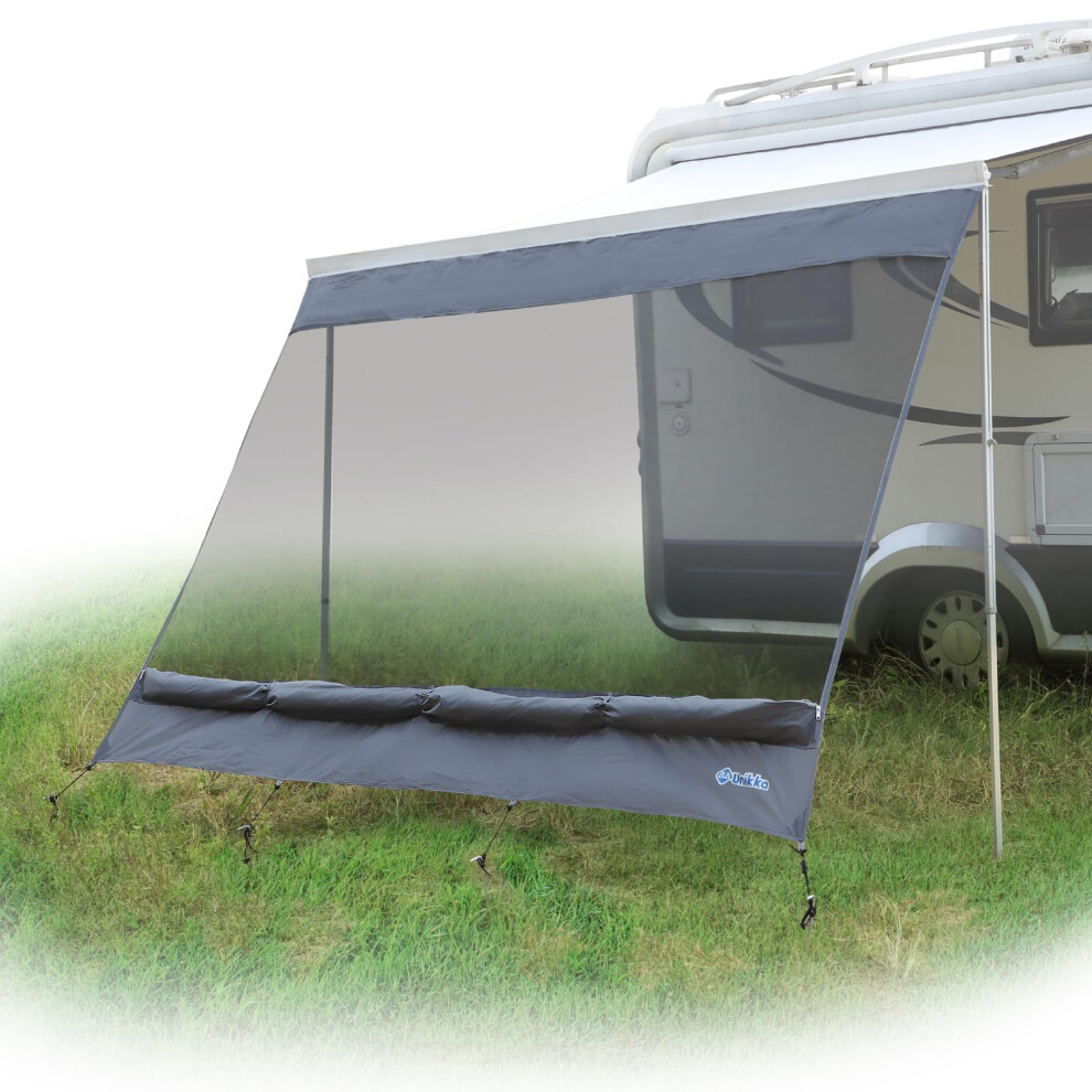 Unikka Awning Sun & Rain Blocker Front Wall & Side Walls For Camper Van, Motorhome And Caravan Minivan Bus Awning Wall Made Two-Layer Design (400) 5051226443084