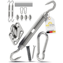 Sol Royal awning fastening set mounting set M5 - bracket for awning fastening set wall stainless steel