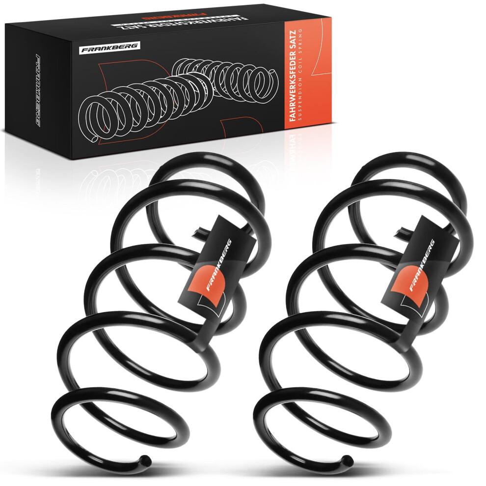 Frankberg 2X Coil Spring Front Axle Compatible With A3 8P1 2003-2012 A3 Sportback 8Pa 2004-2013 Leon 1P1 2005-2012 Replace# 1K0411105ba 5051226490767