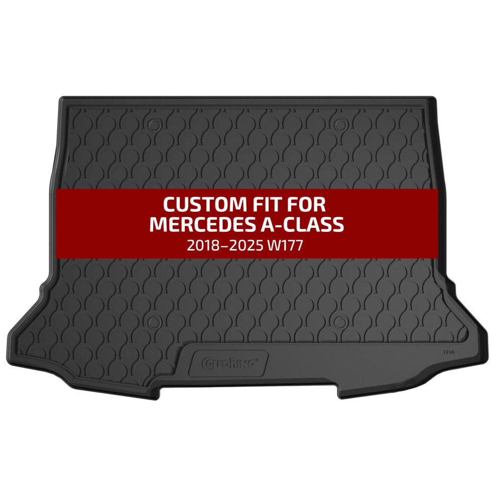 Gledring Rubbasol (Rubber) Boot Mat Compatible With Mercedes A-Class W177 5/2018- Excl. Hybrid (Upper Floor) 5051226481505