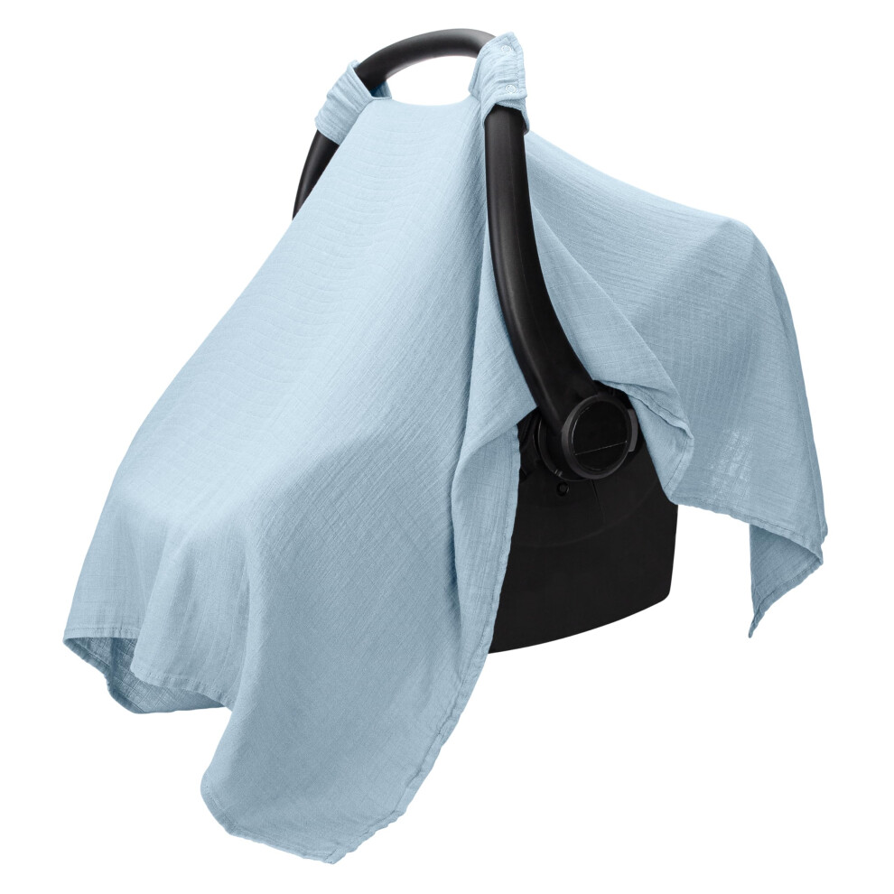 Muslin Cotton Baby Car Seat Cover - Soft, Breathable And Lightweight Infant Car Seat Cover - Designed In The Us Comfy Cubs