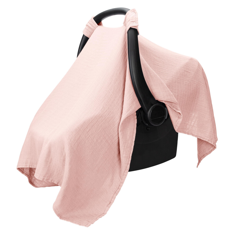 Muslin Cotton Baby Car Seat Cover - Soft, Breathable And Lightweight Infant Car Seat Cover - Designed In The Us Comfy Cubs