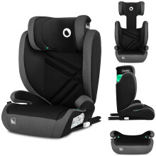 LIONELO Car Seat Hugo i-Size for Baby 15-36 kg Group 2-3(100-150cm) with ISOFIX &/or Belt Installation, 8-Level Headrest, Advanced Side Protection