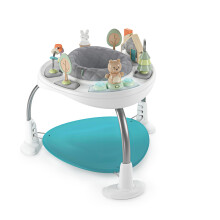 Ingenuity, Baby Activity Centre Jumper & Play Table 2-in-1 Spring & Sprout, First Forest, 11 Activities with Lights & Sounds