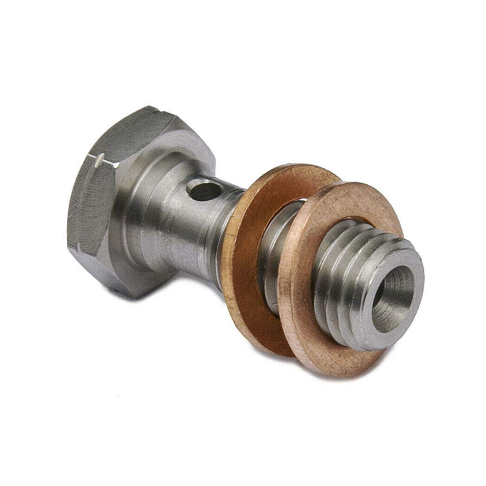 Precisiongeek M10 X 1.25 Banjo Bolt Â Stainless Steel Aisi 303 Â Hydraulic Brake & Fuel Line Bolt (M10x1.25 X 24Mm Â Standard Â 1 Pack) 5051226489990