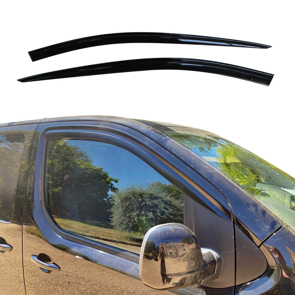 Auto Clover Wind Deflectors Set For Citroen Dispatch Jumpy Peugeot Expert 2016+ (2 Pieces) 5051226487750
