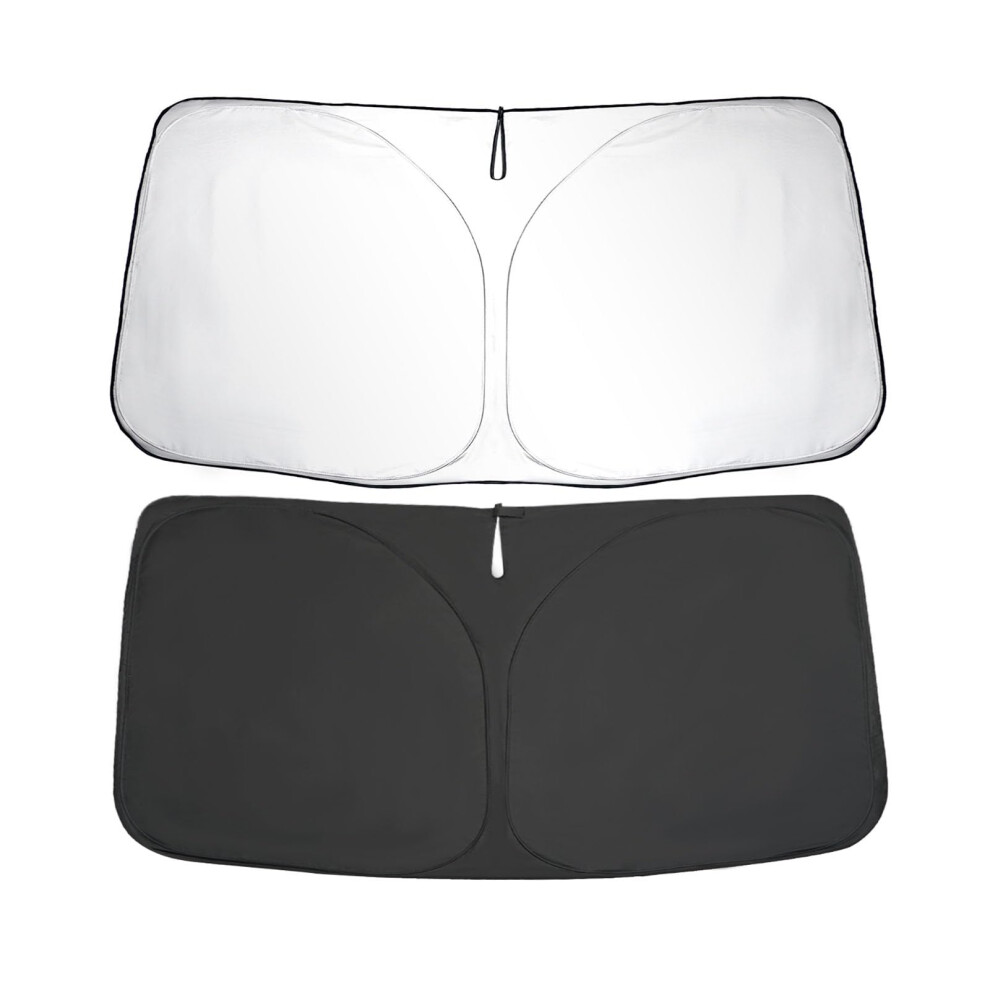 Sktu Windscreen Sunshade Compatible With Mercedes Glc X253 Suv 2016-2022 Foldable Car Front Window Sun Visor With Uv Protection 5051226479236