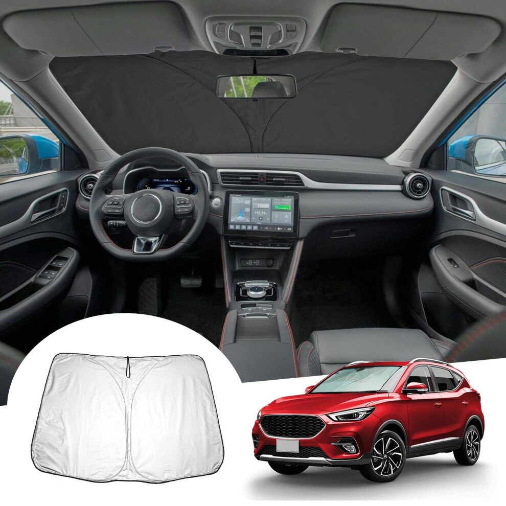 Gafat Mg Zs Ev Facelift 2018-2024 2025 Sunshades Front Window Inside, Mg Zs 2024 Windscreen Paraso Sun Visor Sun Protection Cooling Uv Protection 5051226479489