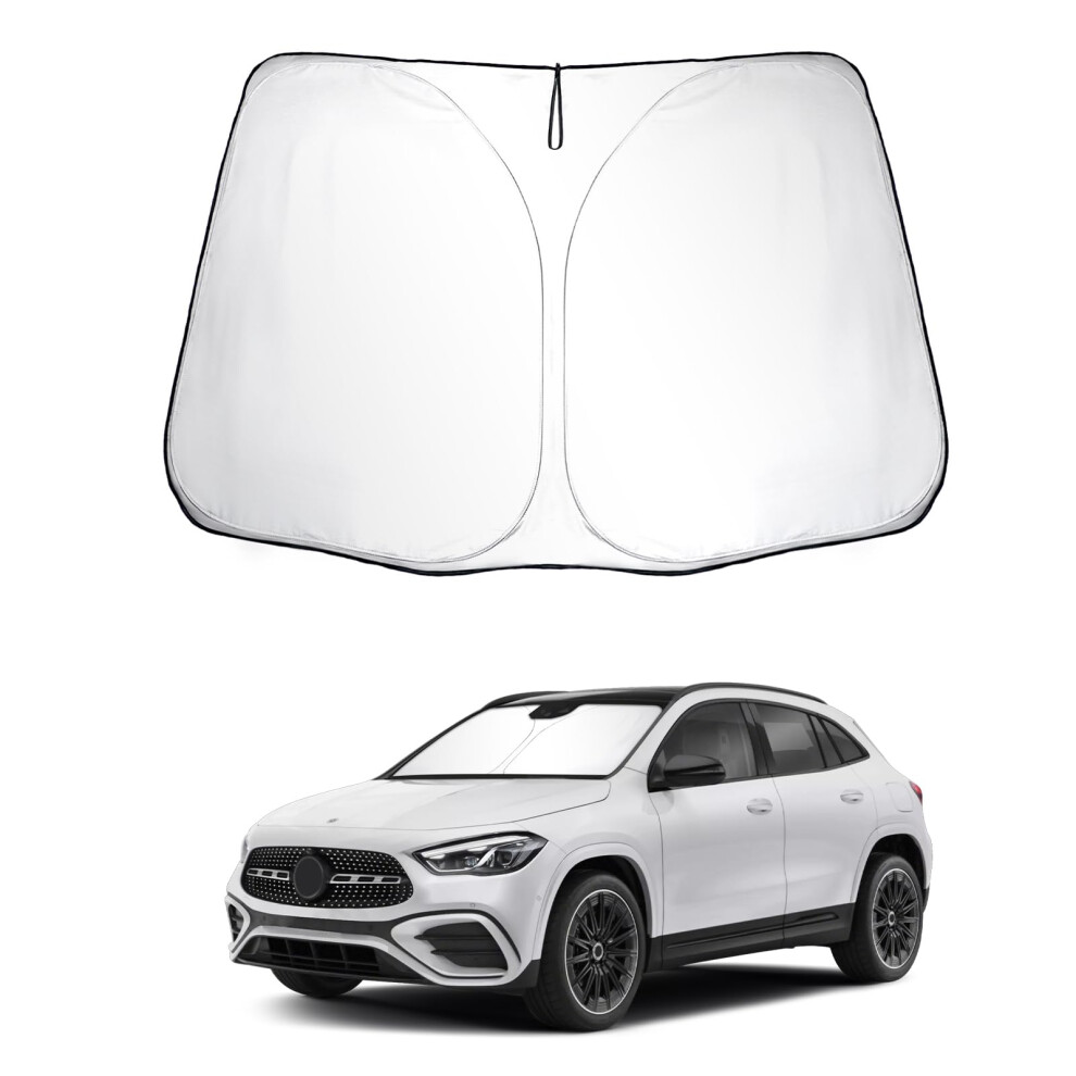 Sktu Windscreen Sunshade Compatible With Mer-Cedes Gla H247 / Eqa Foldable Car Front Window Sun Visor With Uv Protection 5051226478369