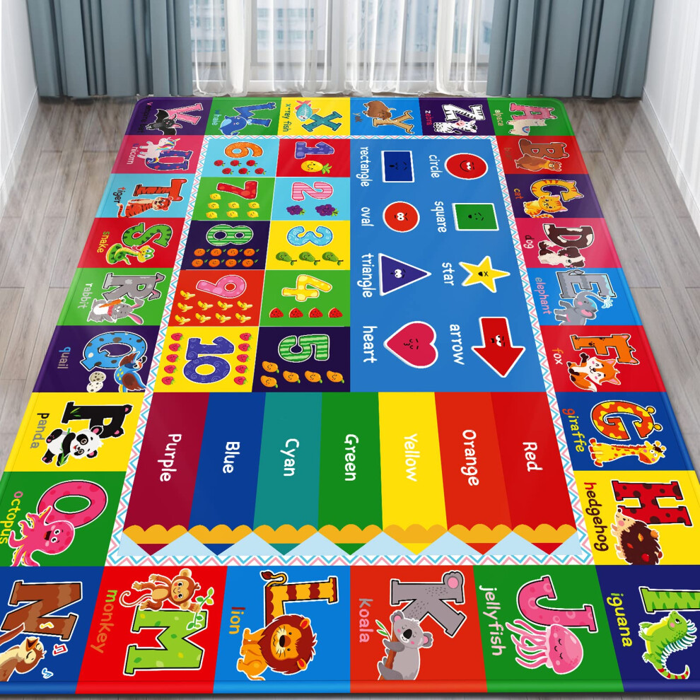 Baby Play Mat, Super Soft Playmat Baby Crawling Mat Foldable Non-Slip Floor Mat For Toddlers Akunrug