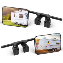 KAOLALI Car Towing Mirrors, Universal Clip Wing Mirror Extensions for Towing, Adjustable Caravan Mirrors, for for RV Cars Trailer Van SUV Trucks
