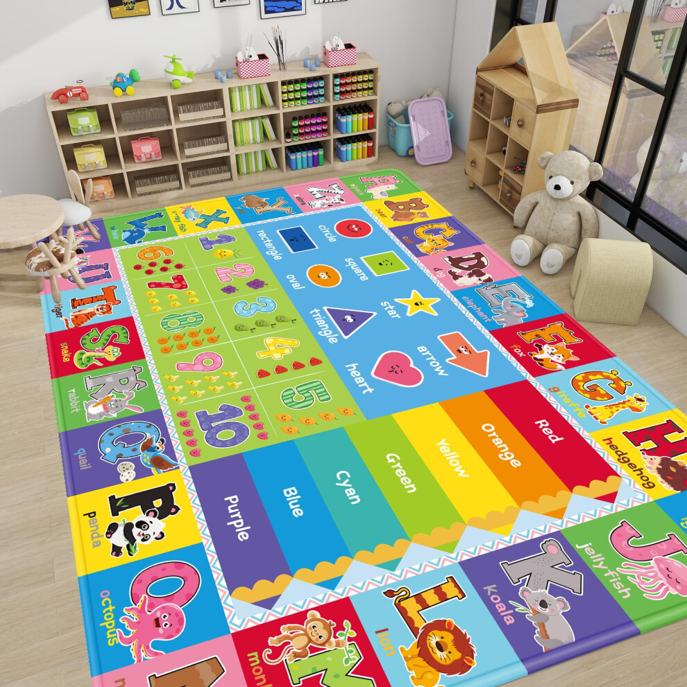 Akunrug Baby Play Mat, Super Soft Playmat Baby Crawling Mat Foldable Non-Slip Baby Floor Mat For Toddlers