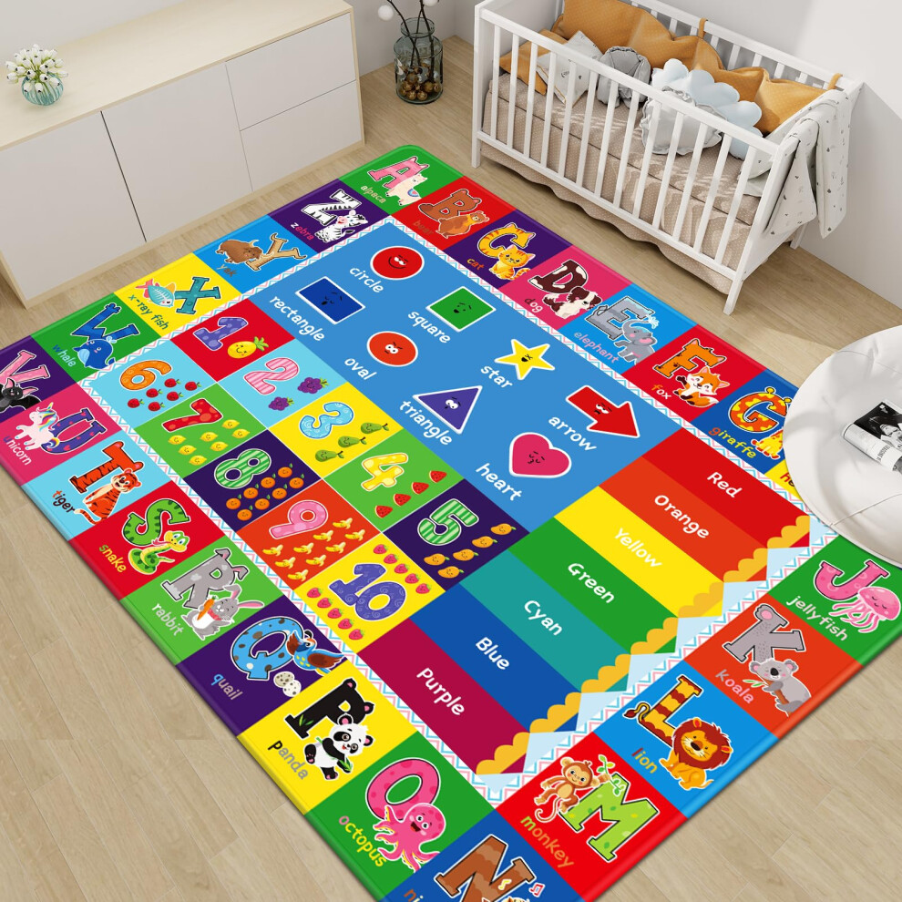 Baby Play Mat, Super Soft Playmat Baby Crawling Mat Foldable Non-Slip Baby Floor Mat For Toddlers Akunrug