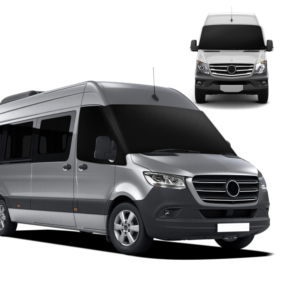 Maxearn For Mercedes Sprinter 2019-2023 Front Windscreen Wrap Cover, 600D Blackout Waterproof Car Windshield Cover 5051226478673