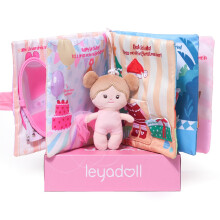 LeyaDoll Interactive Sensory Soft Cloth Book, Educational Crinkle Quiet Activity Busy Book for Babies,Toddler Travel Toy Gift for 1-3 Year Old Boys