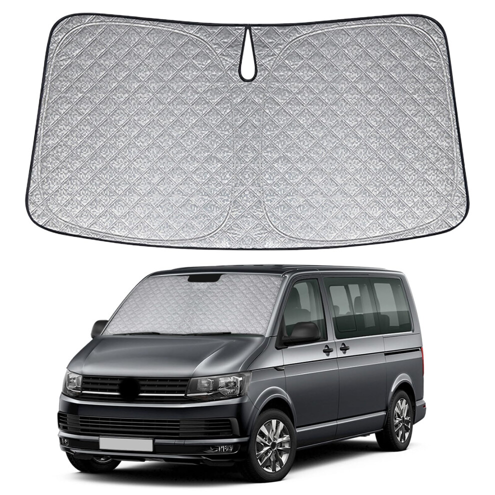 Sun Shade For Windshield Replacement For Vw T5 2003-2021, Car Windscreen Protective Sunshade Maximum Coverage To Block Uv/Sun Heat Rays 5051226477508