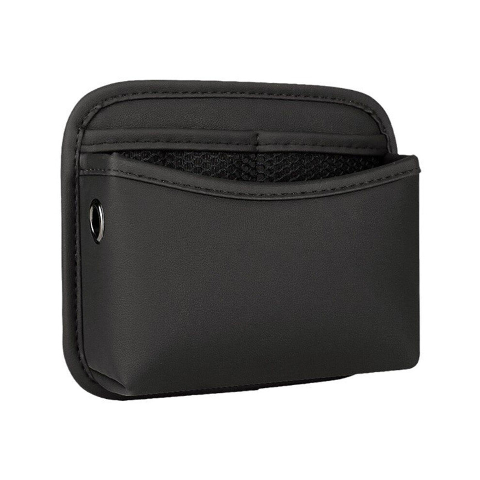 Eowvisn 1 Piece Car Storage Bag, Pu Leather Car Side Bag, Multifunctional Car Storage Bag, Car Accessories Pocket, Portable Car Trash Can