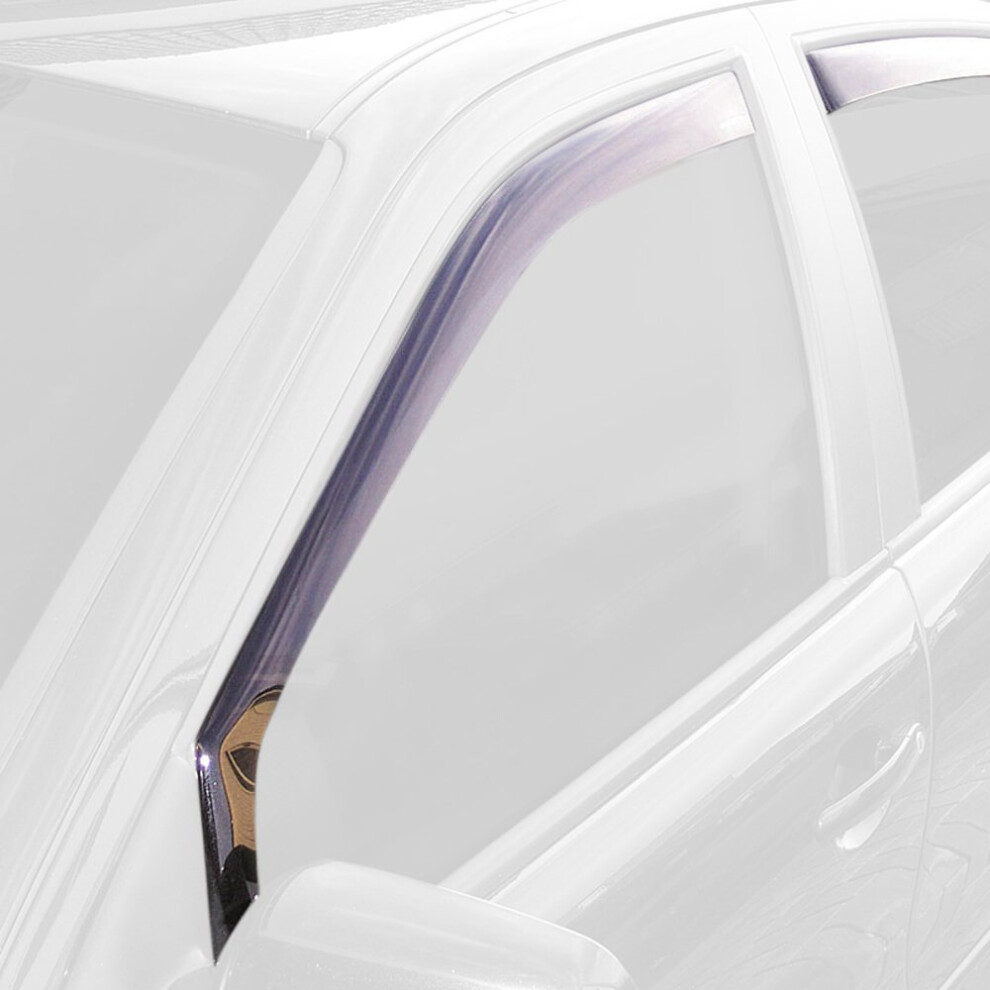 Climair Window Visors Compatible With Volkswagen Up 5 Doors 2011- / Seat Mii 5 Doors 2012- / Skoda Citigo 5 Doors 2012-, Dark/Black 5051226468438