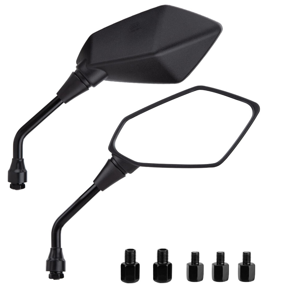 Cicmod Motorcycle Side Rearview Mirror With M8 M10 Bolts Universal For Quad Scooter Atv Moped 5051226447266