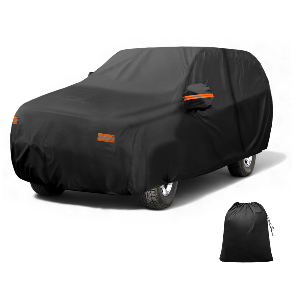 X Autohaux Car Cover For Lincoln Navigator - Outdoor Waterproof Sun Rain Snow Hail Protection With Left Side Zipper - 210D-Pu Material 5051226474330