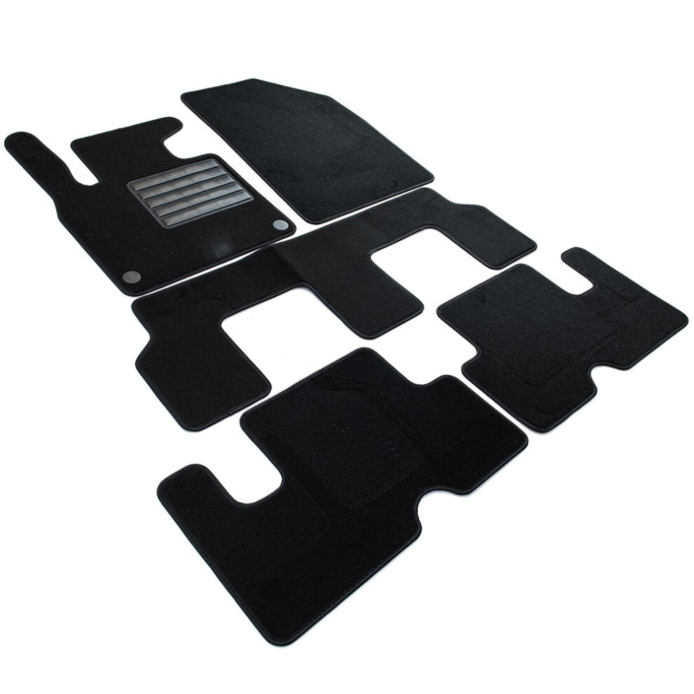 Mdm Sp-4389 Velour Car Mat Suitable For Citroen C4 Grand Picasso / C4 Spacetourer Ii 7-Seater 09.2013 > 06.2022, Black 5051226483646