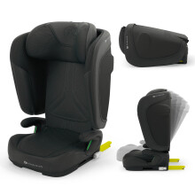 Kinderkraft UNITY2 Car Seat I-Size 100-150 cm, Child Seat with Isofix up to 12 Years, Safety Systems, Easy to Clean, Breathable Cover Material, Black