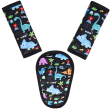 INFANZIA Car Seat Straps Shoulder Pads for Baby Kids, Super Soft Seat Belt Covers, Seat Belt Cushion for All Car Seats/Pushchair/Stroller/High Chair