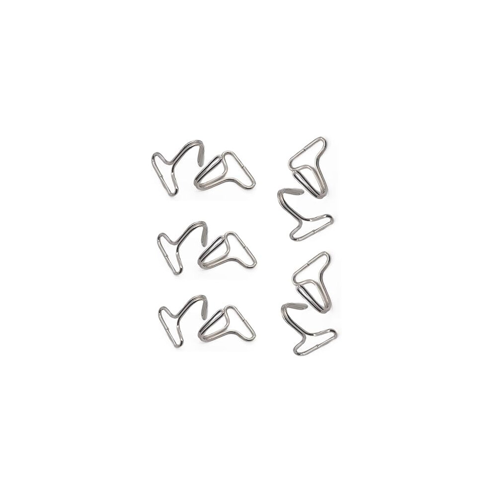 10 Pcs Hook Ring Bundle Strap Car Seat Cushion Hook For Ribbon Loop Belt Hanger Clip Style B Nickel Silver Opemg