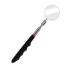 Extended Handle Mirror on a Stick,Car Telescoping Inspection Mirror,50mm Diameter,Round Handle Telescopic Mirror 360 Degree Rotation,Stainless Steel