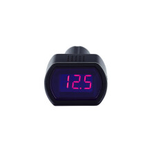 FamilyMall Digital Car Voltmeter 12V ~ 24V – LED Display Battery Voltage Tester, Plug into Cigarette Lighter Socket