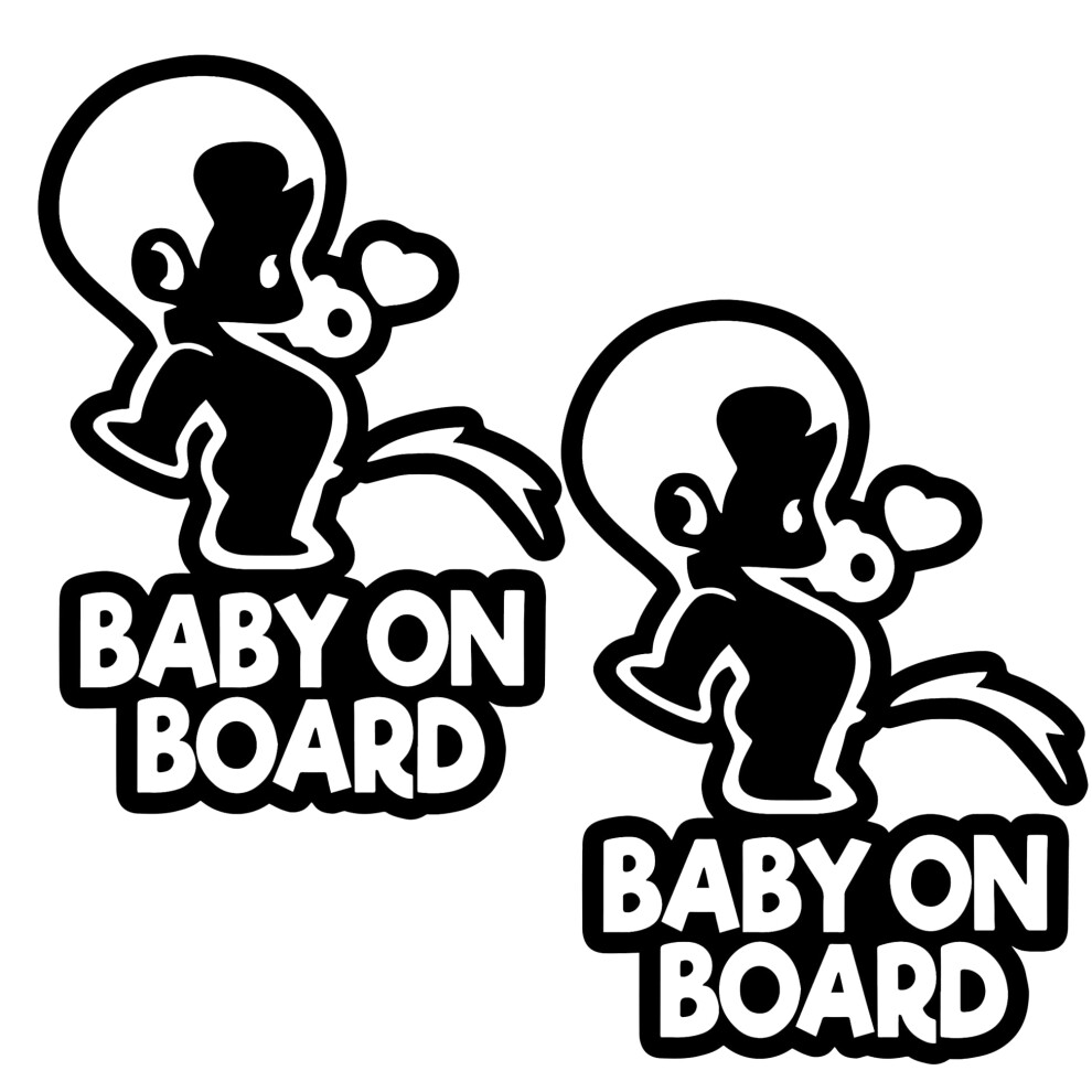 Totomo Baby On Board Sticker For Cars Funny Cute Safety Caution Decal Sign For Car Window And Bumper No Need For Magnet Or Suction Cup - Peeing Boy